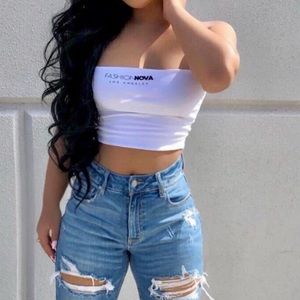 White Fashion Nova Top🤍✨